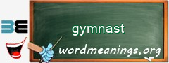 WordMeaning blackboard for gymnast